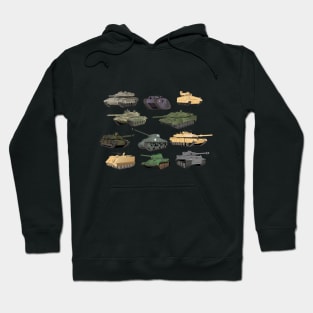 Multiple Battle Tanks Hoodie